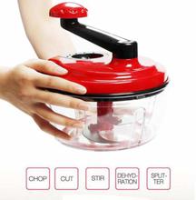 Multifunction Food Processor  Universal Kitchen Manual Food Chopper, Mixer Salad Maker with Transparent Container