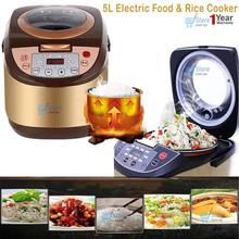 SNT ELECTRIC RICE COOKER, STEAMER & WARMER, NON-STICK MULTI-COOKER WITH TIMER 5L