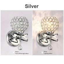 Luxury LED Crystal Wall Sconce Modern Decorative Wall-mounted Lamp For Bathroom And Vanity Area