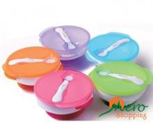 Kidsme Suction Bowl With Spoon Set