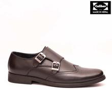 Caliber Shoes Black Double Monk Formal Shoes For Men - ( 490 C )