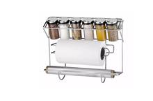 Pogo 3 in 1 Roll 'n' Foil Dispenser,Cutter,Spice Rack Holder