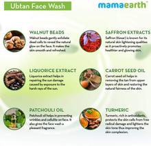 Mamaearth Ubtan Facewash for tan removal, 100ml