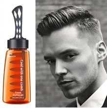 Men Hair Styling 300Ml Gel With Comb Styling Moisturizing Strong Cool Hair Lasting
