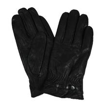 Black PU Leather Gloves for Men