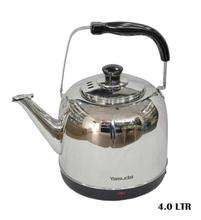 Yasuda YS-WK40 4Ltr Stainless Steel Electric Kettle- Steel/Black