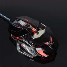 FashionieStore mouse Silent USB Wired Optical Gaming Mouse Ergonomic Mice LED Backlit for LOL