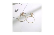 Simple Stylish Geometric Round Circle Stud Earring