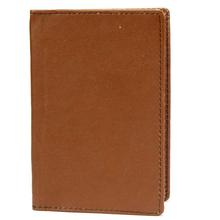 Brown Solid Passport Holder For Men