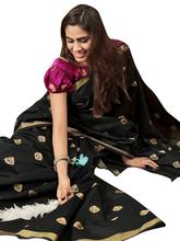 Stylee Lifestyle Green Chanderi Silk Jacquard Saree - 2308