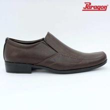 MAX 9516 Side Stitched Slip On Formal Shoes For Men- Brown