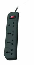 Belkin F9E400zb1.5MGRY 4 Socket Surge Protector - (Black)