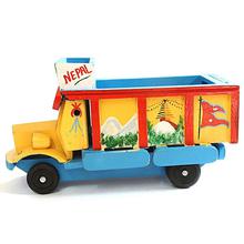 Yellow Wooden Truck For Kids
