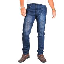 Virjeans Stretchy Ripped Design Biker Denim / Jeans Pant (VJC 711) Washed Blue