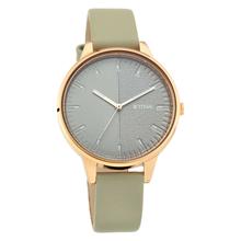 TITAN Workwear Watch with Grey Dial Leather Strap For Women2648WL01