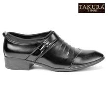 Takura Black Slip-On Formal Shoes For Men- LX-783