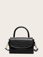 Croc Embossed Satchel Bag