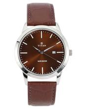 Titan Neo Brown Dial Analog Watch For Men Nj1584Sl04