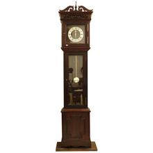 Shesham Wood Wall Pendulum Clock - Dark Brown