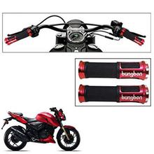 Red Bungbon Motorcycle Handle Bike Grip