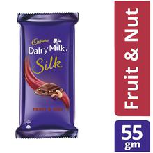 Cadbury Dairy Milk Silk Fruit and Nut Chocolate Bar, 55g - (Pack of 2)