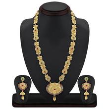 Sukkhi Glimmery Gold Plated Necklace Set for Women