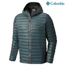 Columbia 1700411339 OutDry Ex Gold Down Hooded Jacket For Men- Dark Green