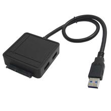 Square USB 3.0 to SATA III Adapter with USB 3.0 HUB / TF / SD Reader 6Gbps High Speed