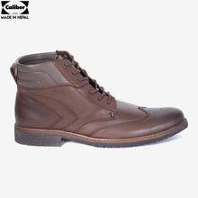 Caliber Coffee Lace Up Boots For Men (1115C)