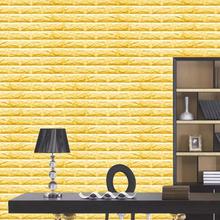 60X60CM PE Foam Natual Wall Stickers Patterns 3D Wallpaper DIY Wall Decor Brick For Living Room Kids Bedroom