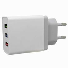 3 Ports USB 5V 2.4A AC Charger for IPHONE 7 / 8 / X / SamSung / HTC / XiaoMi / Huawui