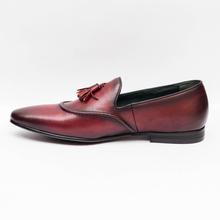 Gallant Gears Wine Red Slip on Formal Leather Shoes For Men - (139-A51)