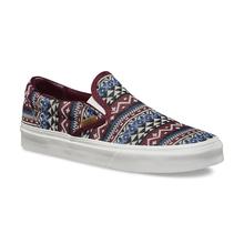 VANS VN6324 Classic Slip-On - (Blanket Weave) - Port royale/ Blanc de blanc