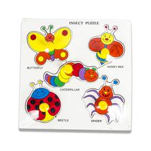 Kconnecting kids Insects Shape Tray Puzzle with Knobs for kids