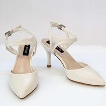 Shoe.A.Holics Cathy Ankle Strap Block Heels For Women -  White