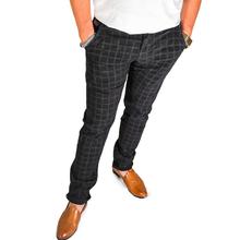 Virjeans Stretchable Cotton Check Black Chinos Pant for Men (VJC 715) 5