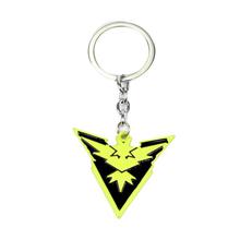 Neon/Black Pokemon Team Instinct Logo Keyring