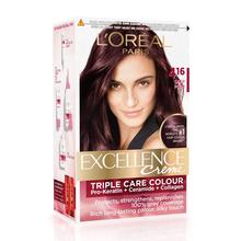 Loreal Paris Excellence Cream Hair Color No 4.16 Deep Plum