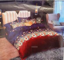 Double Bed Bedsheet Cover Set Royal Blue