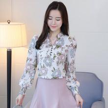 2018 new spring long sleeved blouses fashion slim casual