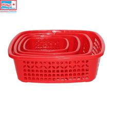 Bagmati Set Of 4 Plastic Fruit & Vegetable Strainer Basket