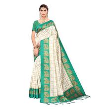 Anni Designer Women's Mysore Silk Printed Saree Border