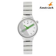 6149SM03 White Dial Analog Watch For Women