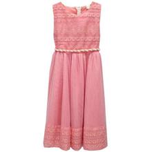 Pink Embroidered Frock For Girls