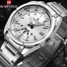 NaviForce NF9038M Silver Dial Analog Watch For Men