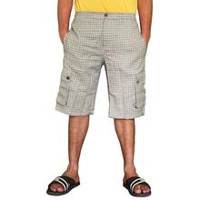 Summer Cargo Check Short Pockets Half Pant For Men