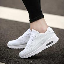 Men's White Breathable Running Shoes