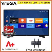 Wega 32" LED Smart Android TV, Hi Sound + Wall Mount