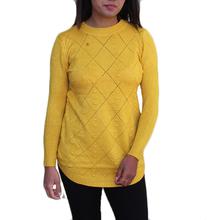 Solid Knitted Sweater For Women