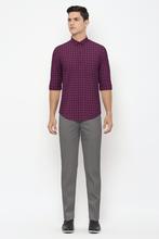 Peter England Maroon Full Sleeves Formal Shirt For Men PESFOSLPE00174